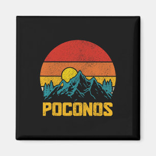 Pocono Mountains Poconos Pennsylvania Wandern Vint Magnet