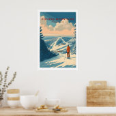 Pocono Mountains Ski Print 1 Poster (Küche)