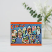 Pocono Mountains Vintage Postkarte (Stehend Vorderseite)