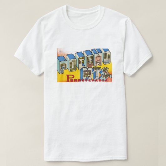 Pocono Mtns Fade-out T-Shirt (Design vorne)