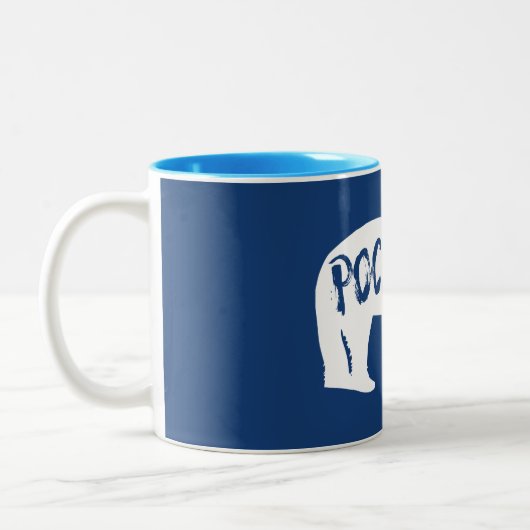 Poconos Bear Zweifarbige Tasse (Links)