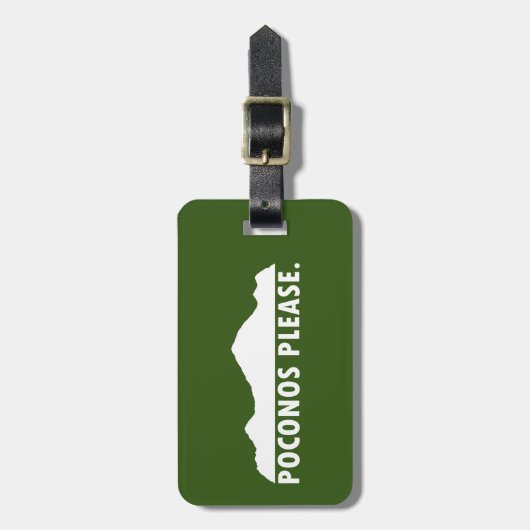Poconos Gepäckanhänger (Vorderseite vertikal)