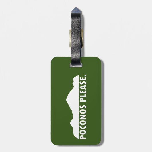 Poconos Gepäckanhänger (Rückseite vertikal)