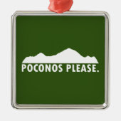 Poconos Ornament Aus Metall (Vorne)