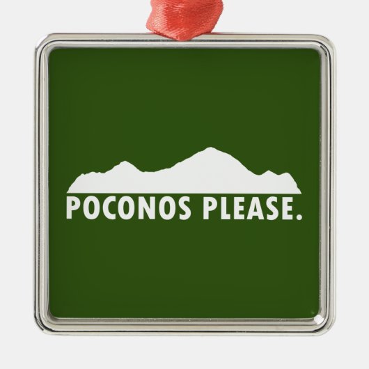 Poconos Ornament Aus Metall (Vorne)