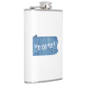 Poconos, Pennsylvania Holzkörner Flachmann (Rechts)