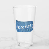 Poconos, Pennsylvania Holzkörner Glas (Vorderseite)