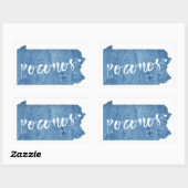 Poconos, Pennsylvania Holzkörner Rechteckiger Aufkleber (Blatt)