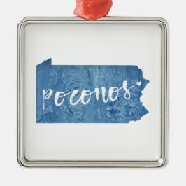 Poconos, Pennsylvania Ornament Aus Metall