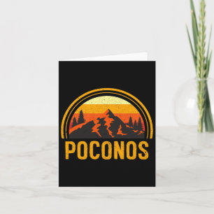 Poconos Pennsylvania Pa Gebirge Wandern Souvenir Karte