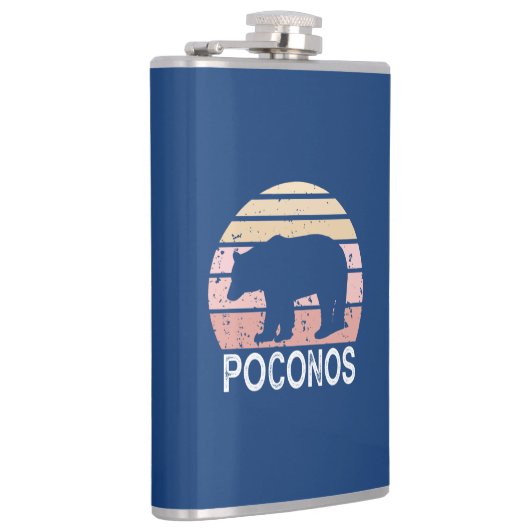 Poconos Retro Bär Flachmann (Rechts)