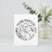 Poconos Retro Pennsylvania Berge Postkarte (Stehend Vorderseite)