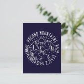 Poconos Retro Pennsylvania Berge Postkarte (Stehend Vorderseite)