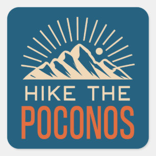 Poconos-Sonnenaufgang Quadratischer Aufkleber