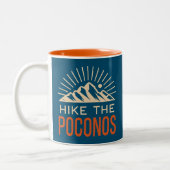 Poconos-Sonnenaufgang Zweifarbige Tasse (Links)