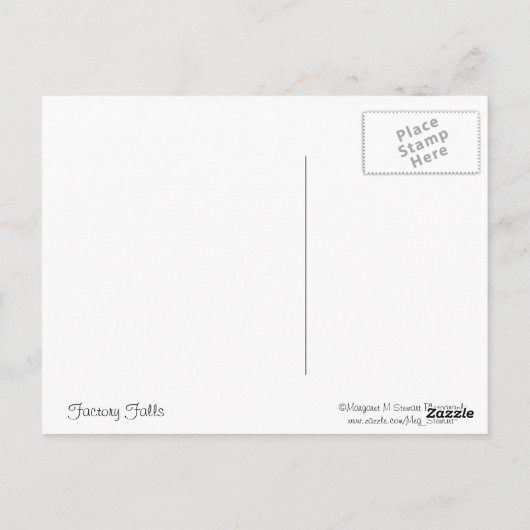 Poconos Springtime Wasserfall Szene Postkarte (Rückseite)