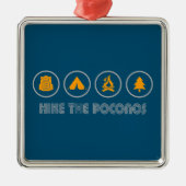 Poconos-Wanderung Ornament Aus Metall (Vorne)