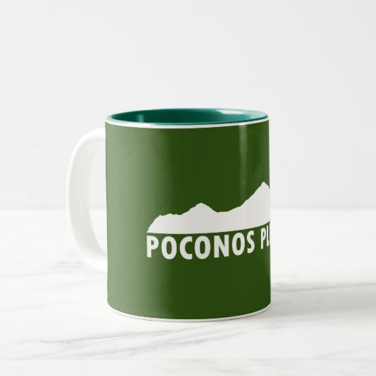 Poconos Zweifarbige Tasse (Vorderseite Links)