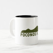 Poconos Zweifarbige Tasse (Vorderseite Links)