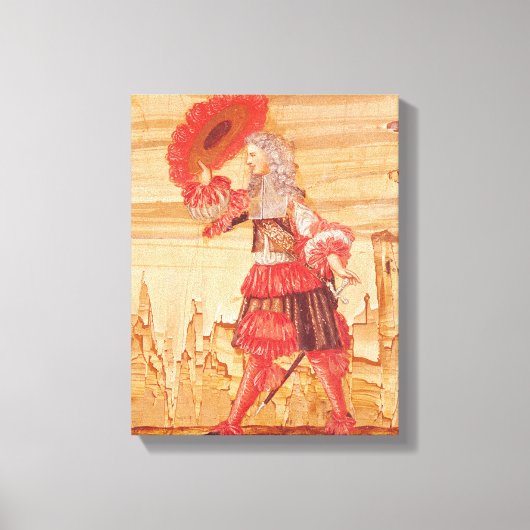 Pocquelin in der Rolle der Mascarille Leinwanddruck (Vorderseite)