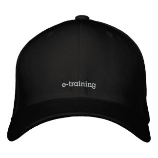 Pod-e-Training Black Wool Baseball Cap Bestickte Baseballkappe