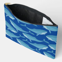 Pod of Whales Schwimmen dunkelblau