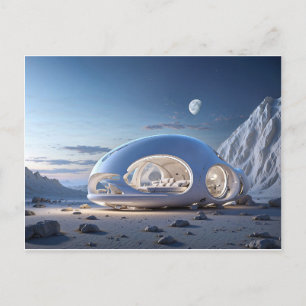 POD TINY HOUSE FUTURISTIC POSTCARD FEIERTAGSPOSTKARTE