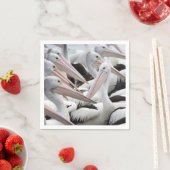 Pod von Pelikanen Serviette (Beispiel)