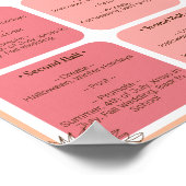 POD Werbeaktion Kalender 3. Quartal Poster (Ecke)