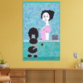 Podale Haare Leinwanddruck (Insitu (Wohnzimmer))