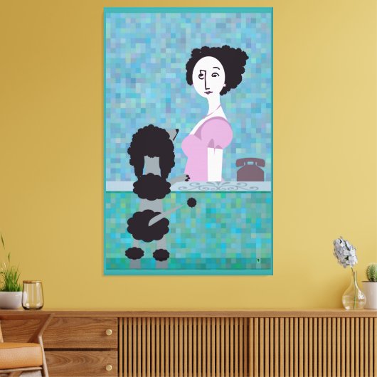 Podale Haare Leinwanddruck (Insitu (Wohnzimmer))