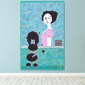 Podale Haare Leinwanddruck (Insitu (Holzboden))