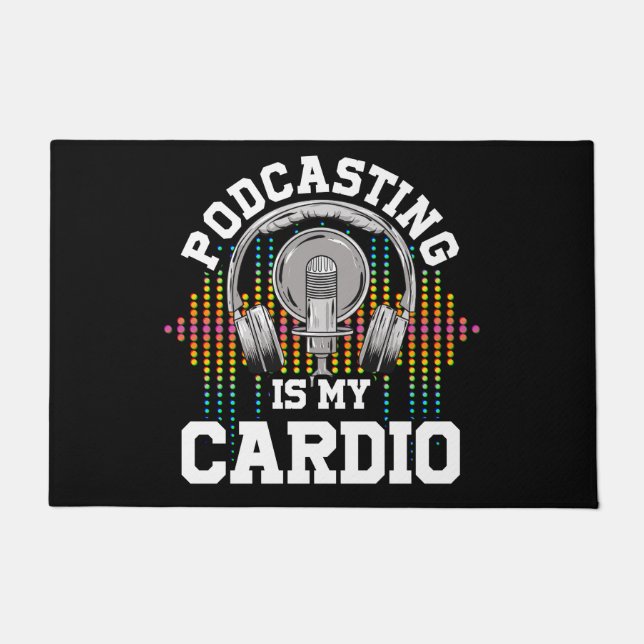 Podcast Content Creators Radio Show Podcasting T- Fußmatte (Vorderseite)