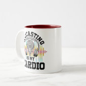 Podcast Content Creators Radio Show Podcasting Zweifarbige Tasse (Vorderseite Links)