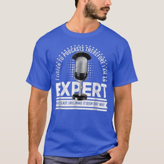 Podcast-Experte gestört Vintag T-Shirt (Vorderseite)