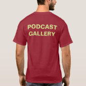 Podcast-Galerie-T - Shirt (Kastanienbraun) (Rückseite)