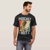 Podcast Host Podcaster Podcasting Interview Stream T-Shirt (Vorne ganz)