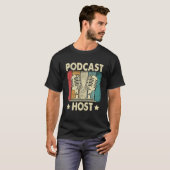 Podcast Host Podcaster Podcasting Interview Stream T-Shirt (Vorne ganz)
