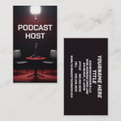 Podcast-Host Visitenkarte (Vorne/Hinten)