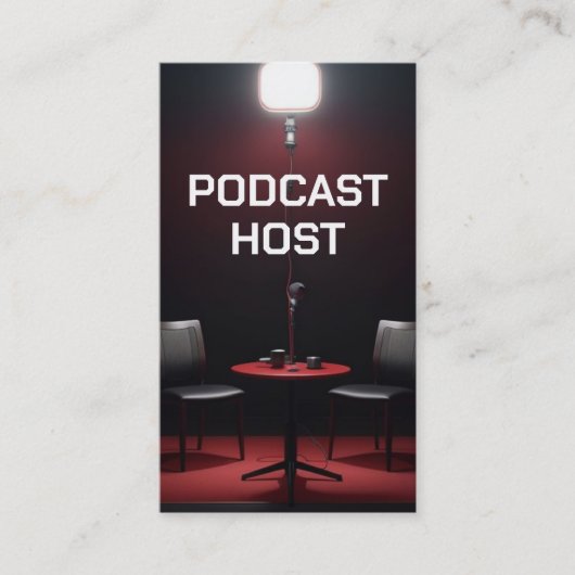 Podcast-Host Visitenkarte (Vorderseite)