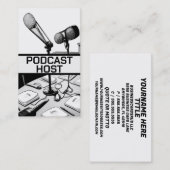 Podcast-Host Visitenkarte (Vorne/Hinten)