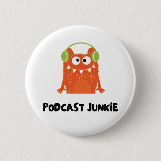 Podcast-Junkie Button (Vorderseite)