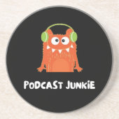 Podcast-Junkie Getränkeuntersetzer (Vorne)