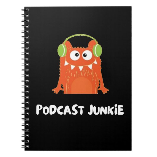 Podcast-Junkie Notizblock (Vorderseite)