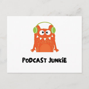 Podcast-Junkie Postkarte