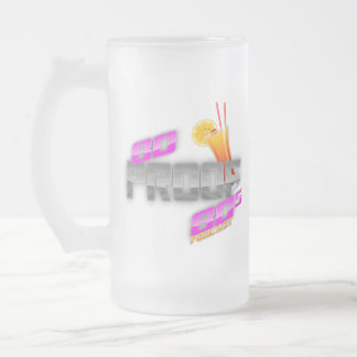 Podcast-Logo-Bier-Tasse 80er mit 80 Beweisen Mattglas Bierglas