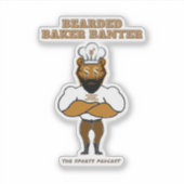 Podcast-Logo des Baker Baker Banter Aufkleber (Vorderseite)