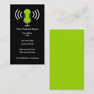 Podcast-Marketing-Werbebusinesskarten Visitenkarte