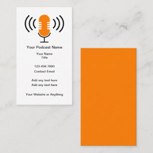Podcast-Marketing-Werbung Visitenkarten Visitenkarte