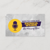 Podcast-Mikrofon Visitenkarte (Vorderseite)